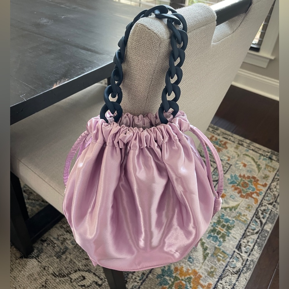 Kika Vargas Elegant violet/Pink Drawstring Women's Bag